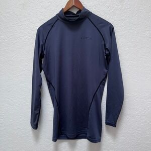 Tesla Gear Men's Long Sleeve Mock Neck Cooling Under Shirt Gray Size Large